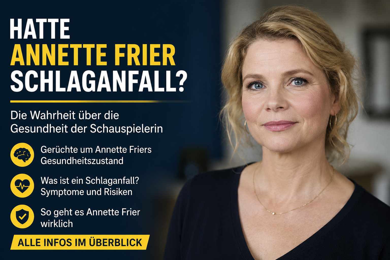 Hatte Annette Frier Schlaganfall