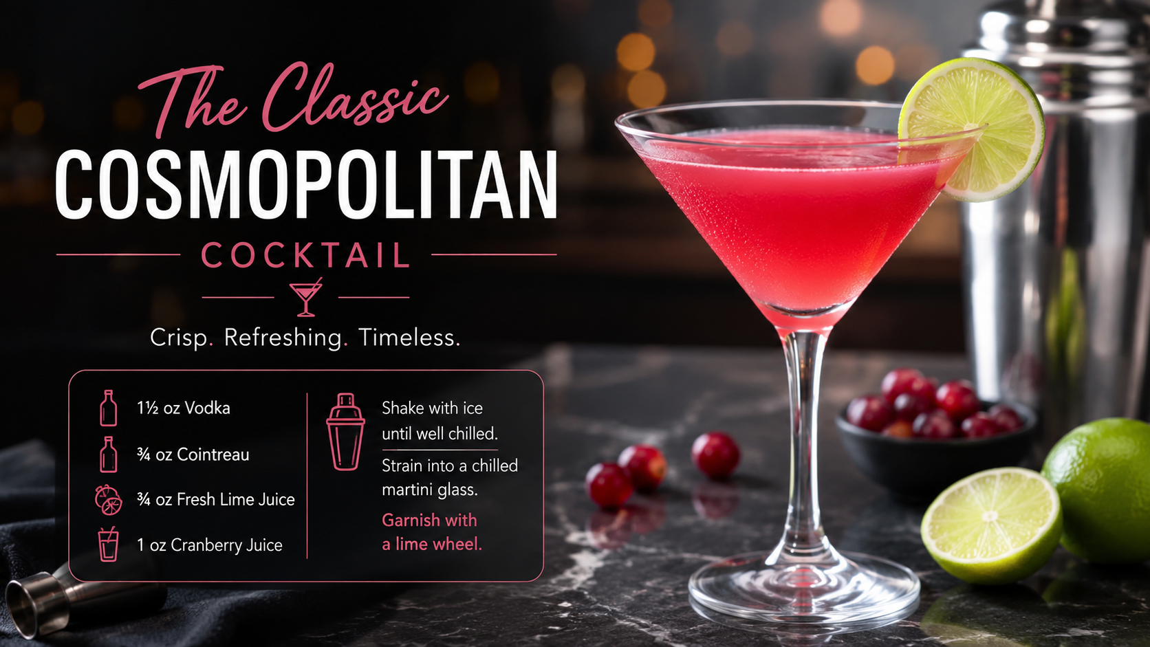 Cosmopolitan Cocktail