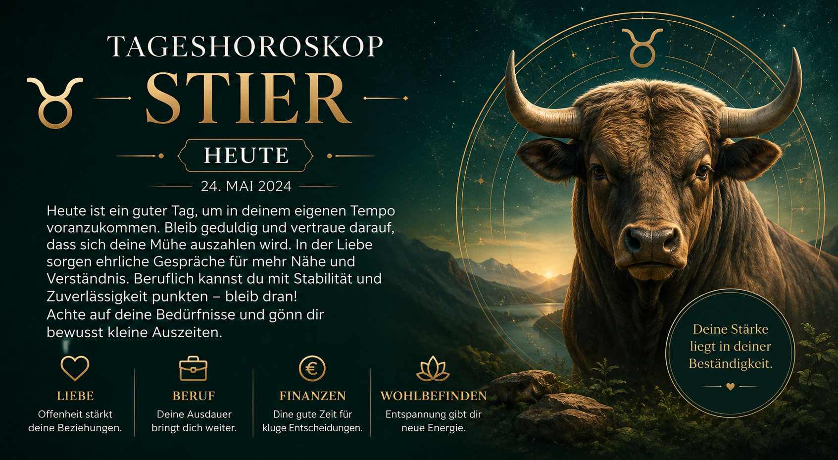 Tageshoroskop Stier Heute